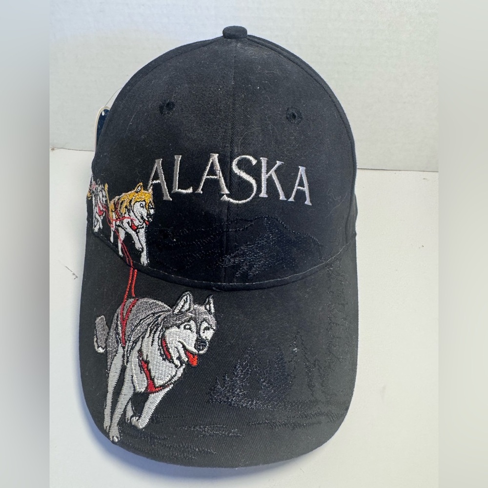 Alaska Embroidered Black Cap